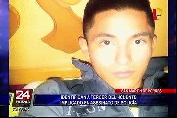 SMP: identifican a tercer delincuente implicado en asesinato de policía