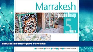 FAVORIT BOOK Marrakesh PopOut Map: pop-up city street map of Marrakesh city center - folded pocket