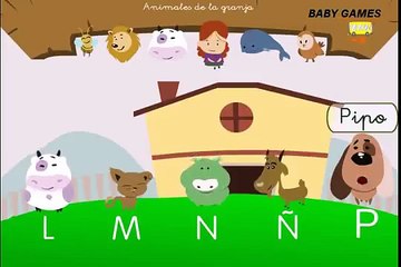 El Abecedario en español para niños - Aprende la letra P - El abecedario en español - Baby Games