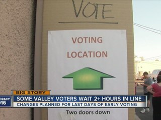 Long lines at polling places frustrating Valley voters