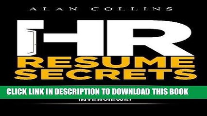 [PDF] HR Resume Secrets: How To Create An Irresistible Human Resources Resume That Will  Open