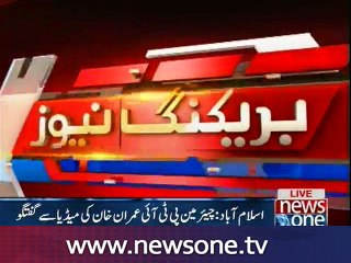 Imran Khan talks to media  over Panama leaks case