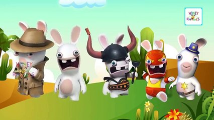 RABBIDS INVASION V MONSTER INC Finger Family Nursery Rhymes | Finger Family Collection