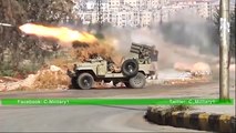 Кадры интенсивных боев САА с террористами на западе Алеппо