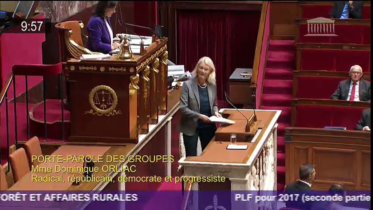 Intervention sur la mission agriculture du PLF 2017