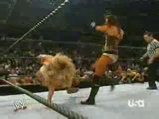 Trish Stratus [w/Mickie] vs. Candice Michelle [w/Torrie]