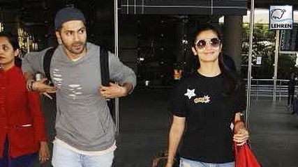 Скачать видео: Alia Bhatt And Varun Dhawan SPOTTED Together | Badrinath Ki Dulhania