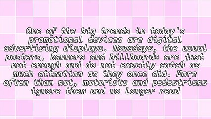 Digital Advertising Displays - The New Trend in Traditional Outdoor Marketing