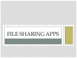 File Sharing Apps - File Sharing