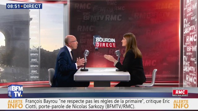 Eric Ciotti était l'invité de Bourdin Direct sur BFMTV et RMC