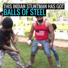 This strongman is determined to do whatever it takes to get into the record books!