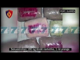 KAPEN NE PORTIN E DURRESIT 180 KG KANABIS - News, Lajme - Kanali 8