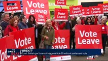 Brexit : British government cannot trigger Article 50 without Parliament vote