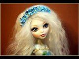 МОНСТР ХАЙ Обзор ООАК Девочка незабудка! MONSTER HIGH Review OOAK Girl forget-me-not!