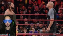 WWE Raw 10/31/16 Goldberg Hits SPEAR and Jackhammer!