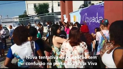 Télécharger la video: Nova tentativa de ocupação gera confusão na Escola Viva de São Pedro