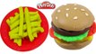 Play Doh Toys - Create Wonderful Food Hamburger French Fries Peppa Pig toys
