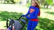 Superman vs Maleficent Supergirl BABY Super Dog Spidergirl Spider-man Elsa vs Joker Funny Prank