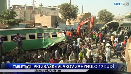 PRI ZRAZKE VLAKOV ZAHYNULO 17 LUDI