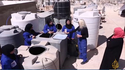فريق نسائي أردني يقتحم مجال السباكة