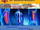 Best spine surgery and treatment at top class hospitals in india