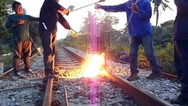 Railroad thermite welding process