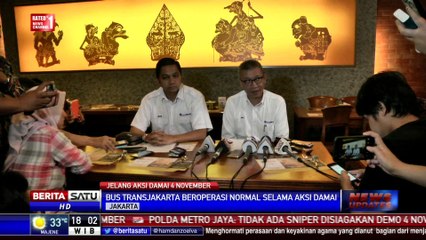 Transjakarta Tetap Beroperasi dan Dijaga Ketat
