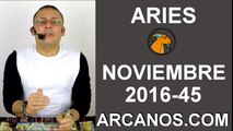 ARIES HOROSCOPO SEMANAL 30 OCTUBRE a 5 NOVIEMBRE 2016-ARCANOS.COM