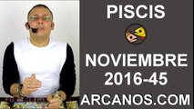 PISCIS HOROSCOPO SEMANAL 30 OCTUBRE a 5 NOVIEMBRE 2016-ARCANOS.COM