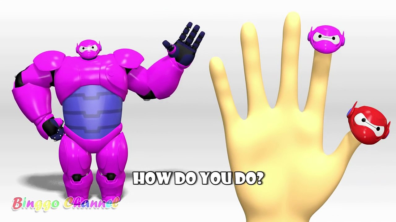Baymax Big Hero 6 Finger Family | Nursery Rhymes | 3D Animation In HD From Binggo Channel