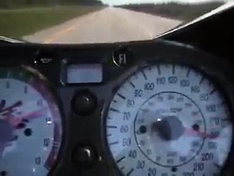 250 mph 400 kph on Hayabusa looks like this....