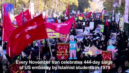 Iranians hold anti-US rally for anniversary of hostage crisis