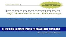 Read Now Interpretations of American History, Volume I: Through Reconstruction: Patterns