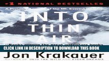 Ebook Into Thin Air: A Personal Account of the Mt. Everest Disaster Free Read