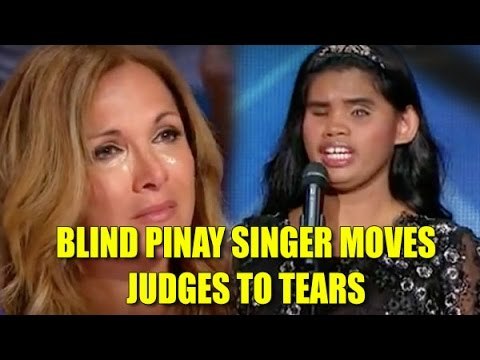 Filipina blind singer moves French judge to tears