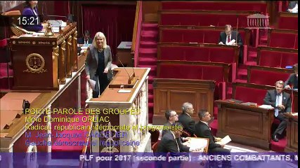 Intervention sur la mission Anciens Combattants du PLF 2017