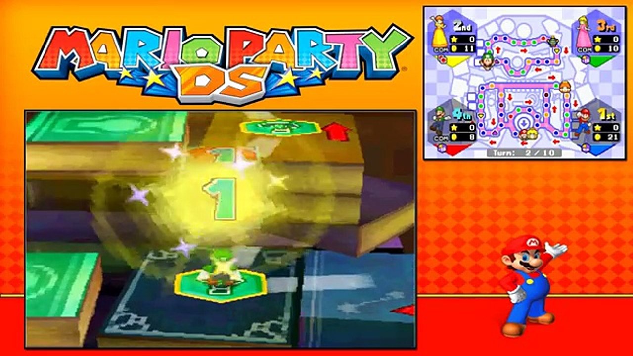 Mario Party DS - Story Mode - Part 7 - Kameks Library (1/2) (Mario) [NDS]