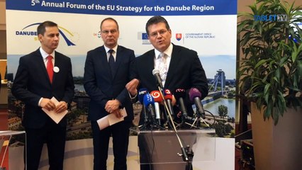 ZÁZNAM: M. ŠEFČOVIČ: Dunajská stratégia má v Európskej komisii veľkú podporu