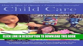 Best Seller How to Open   Operate a Financially Successful Child Care Service: With Companion