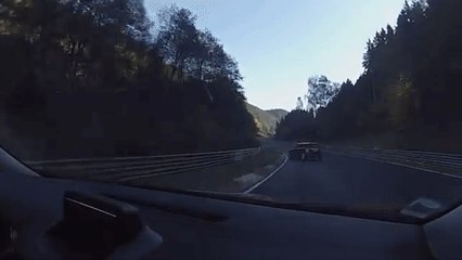 Mini Cooper Spins Wildly Out of Control
