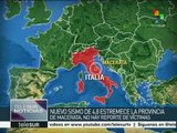 Nuevo sismo de 4.8 grados Richter sacude el centro de Italia