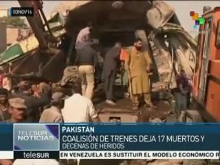 Pakistán: mueren 17 personas al chocar dos trenes en Karachi