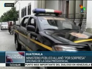 Guatemala: Ministerio Público allana oficinas de la casa presidencial