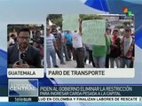 Guatemala: transportistas rechazan restricción de ingreso a la capital
