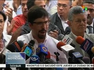 Oposición venezolana insiste en su agenda de desestabilización