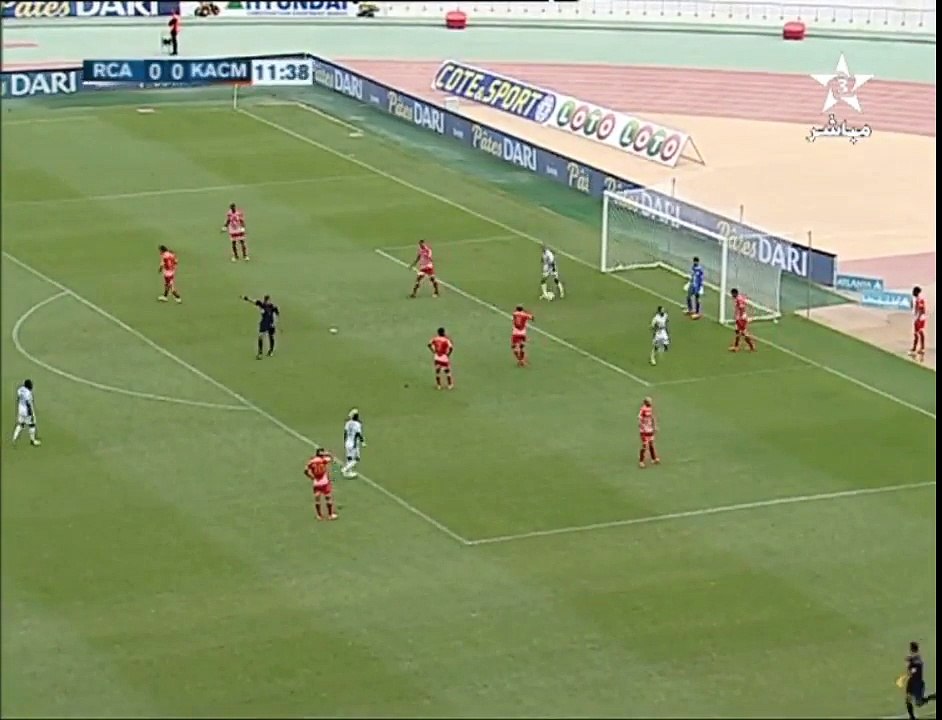 Raja Club Athletic vs Kawkab Athletic Club Marrakech 2-1  Botola Pro Moroccan  03-11-2016 (HD)