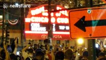Chicago Cubs fans go wild outside Wrigley Field after World Series win