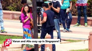 Varun Dhawan And Alia Bhatt Cozy Up In Singapore | #Bollywood News