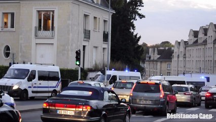 Dispositif policier pour la venue de François Hollande à Caen le 3 novembre 2016