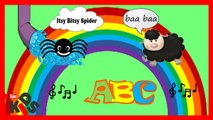Chansons pour les enfants en anglais - l'araignee gipsy - Alphabet - baa baa mouton noir